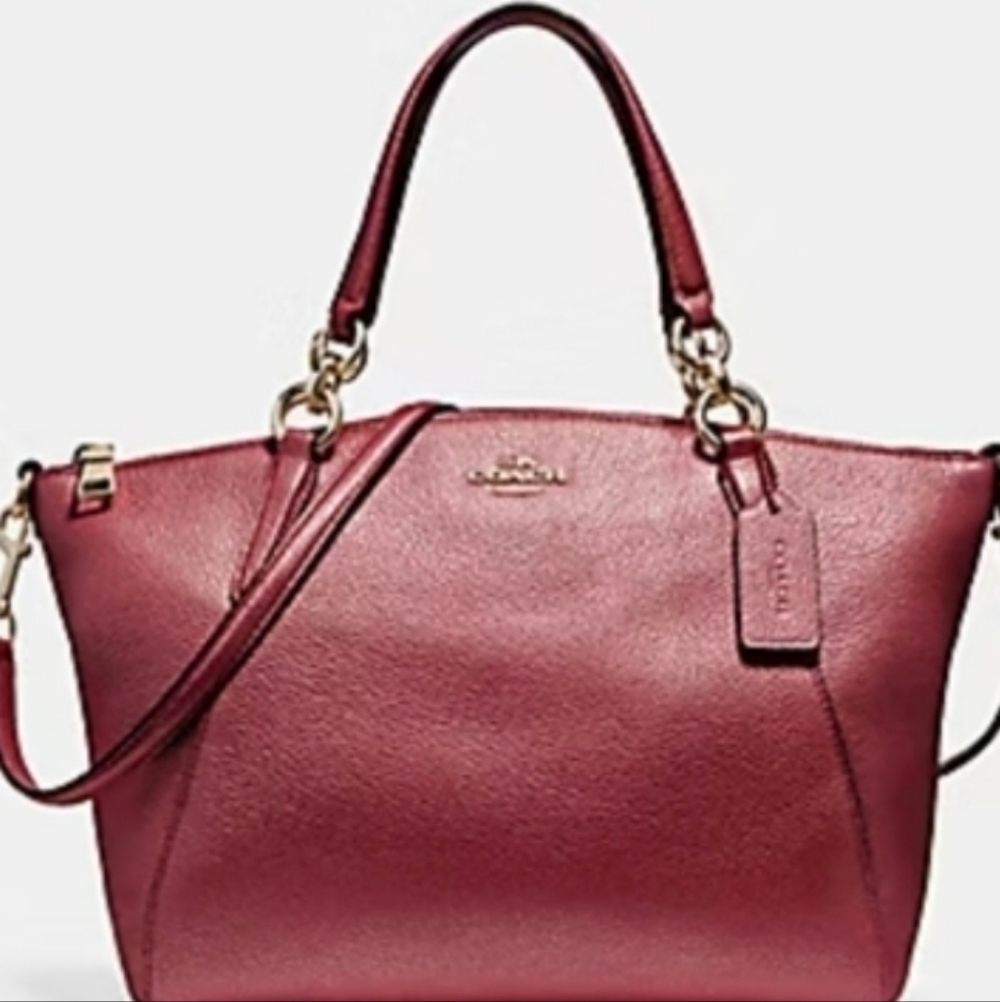 Coach Kelsey Small Satchel Bag Pebbled Leather